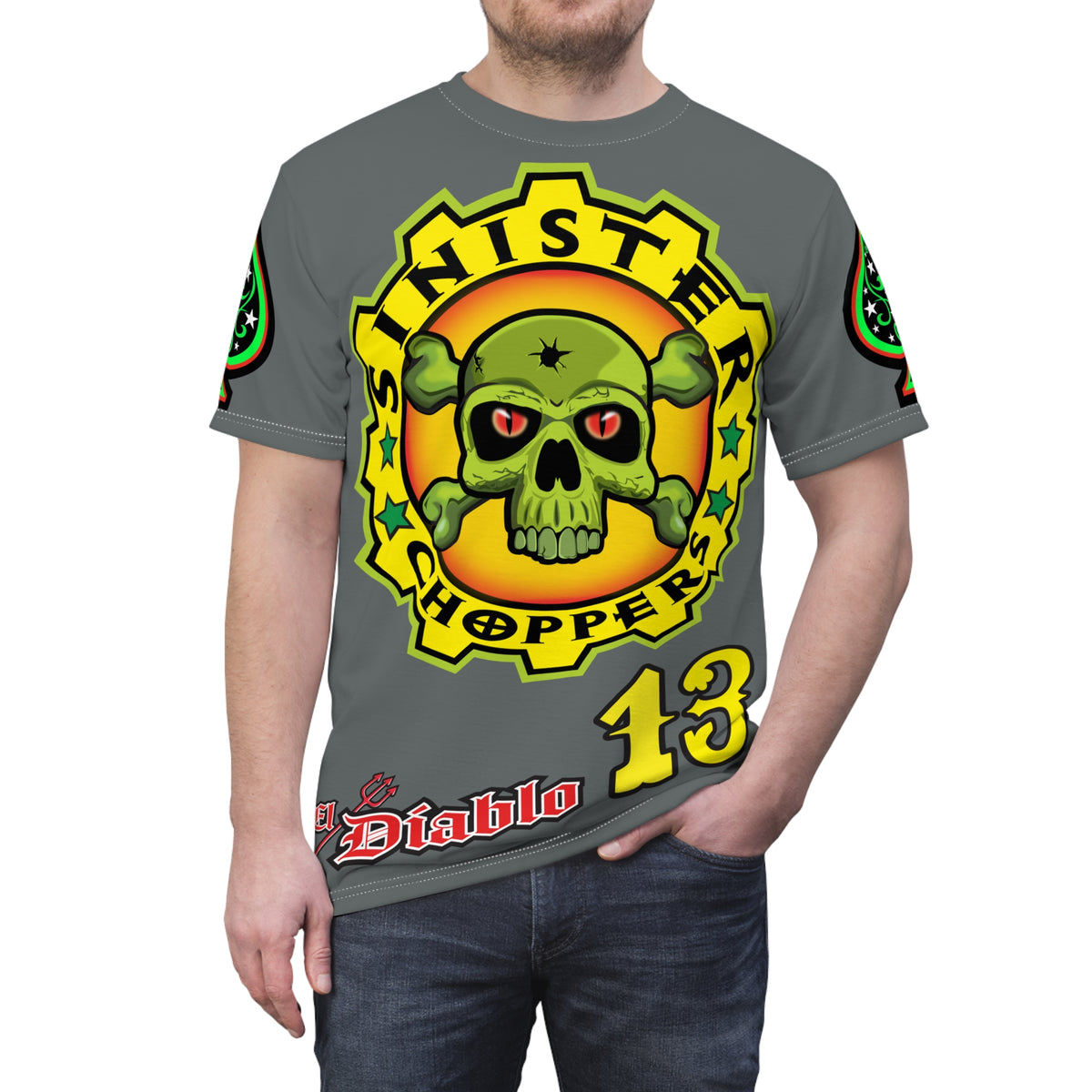 Sinister Choppers Rebel Rider HiViz Super Tee
