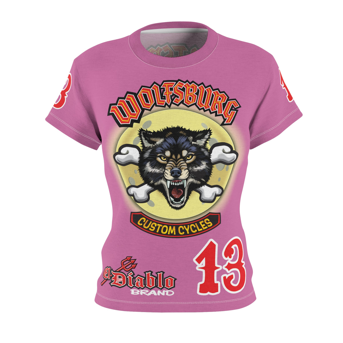 Women's Cut Wolfsburg Custom Motorcycles Graphic Tee — HiviZ Graphics