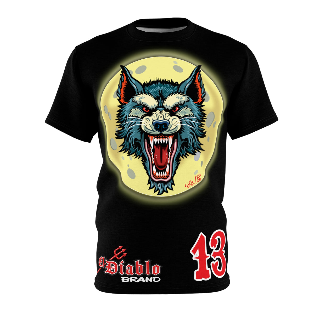 MWT Wolf Custom Motorcycles Super Tee — Viciously Cool High Performance Motorcycle Riding Shirt