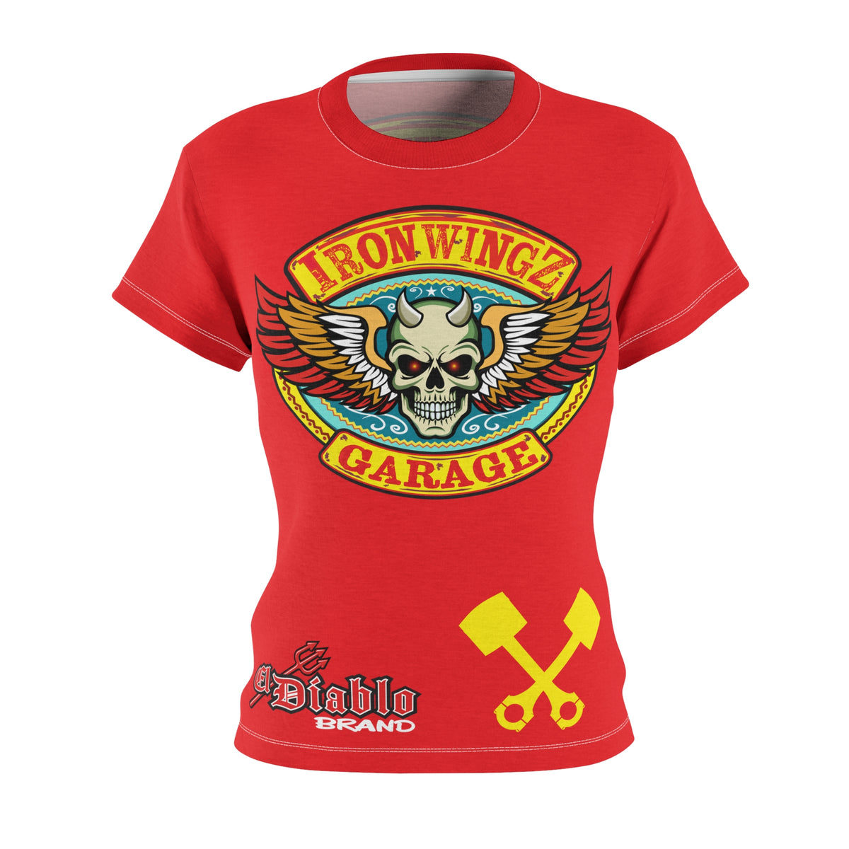 Women's Cut IronWingZ Custom Motorcycles Graphic Tee — HiviZ Graphics