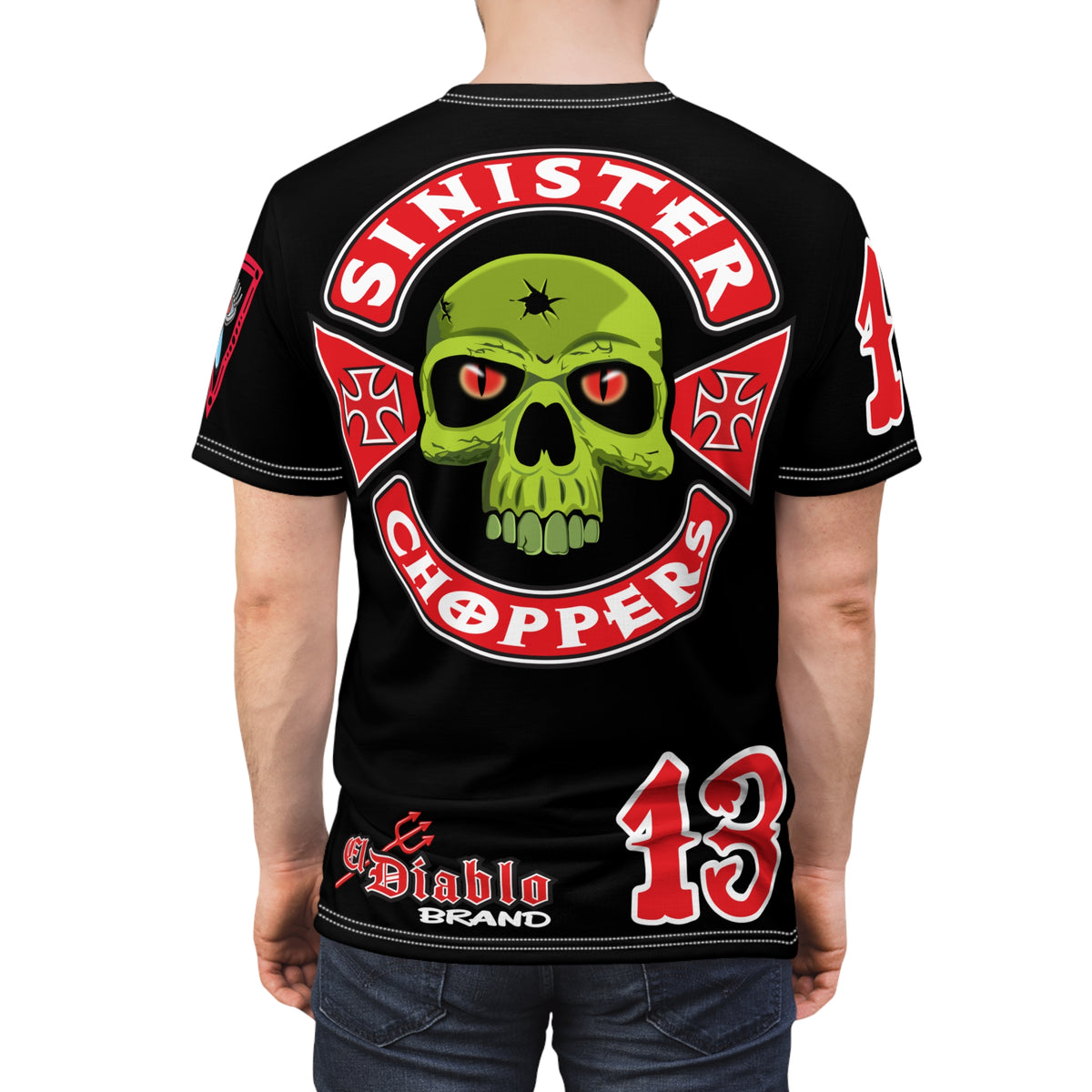 SRT Sinister Choppers  Super Tee - Clean, Beautiful, Design - Outrageous Biker Gear