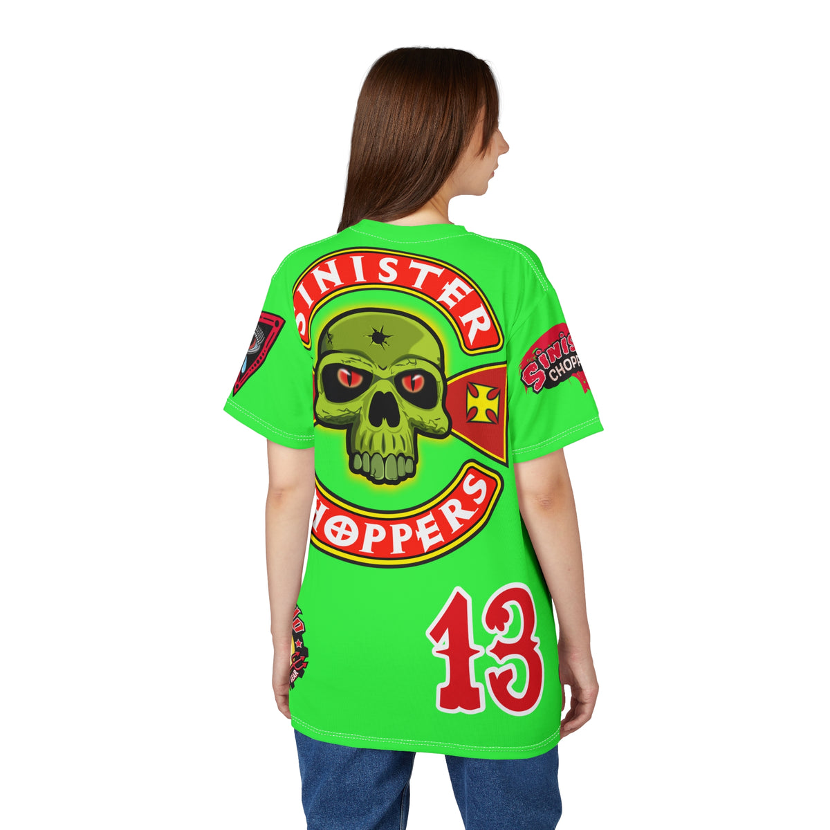 Very Special Sinister Choppers HiViz Bad Attitude Super Tee