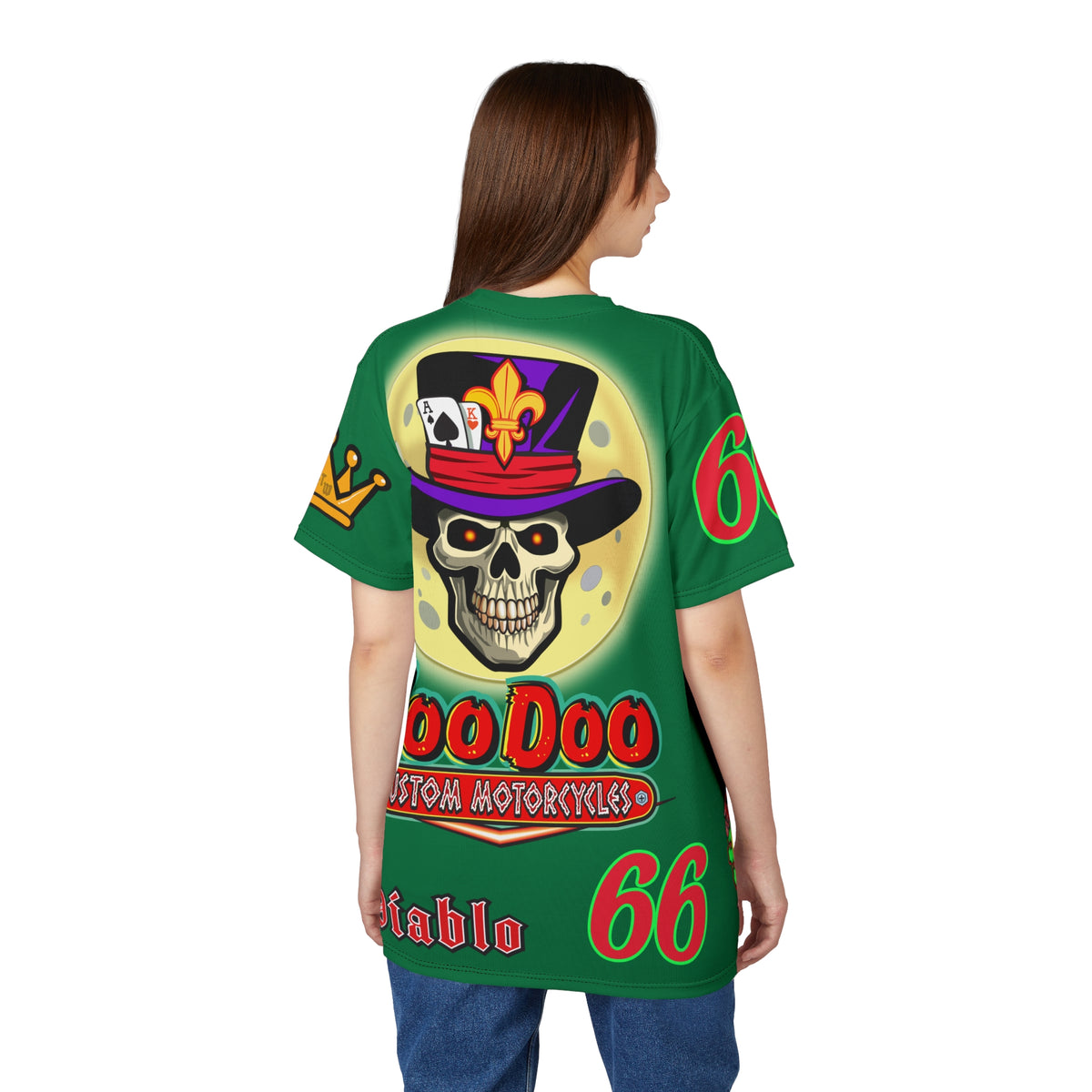 VooDoo Custom Motorcycles  Unisex Super Tee - High Performance Riding Gear