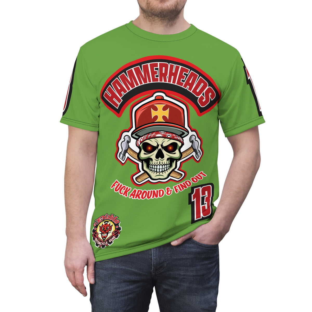 Hammerheads Union Local 13 FAFO Hardcore Biker Super Tee