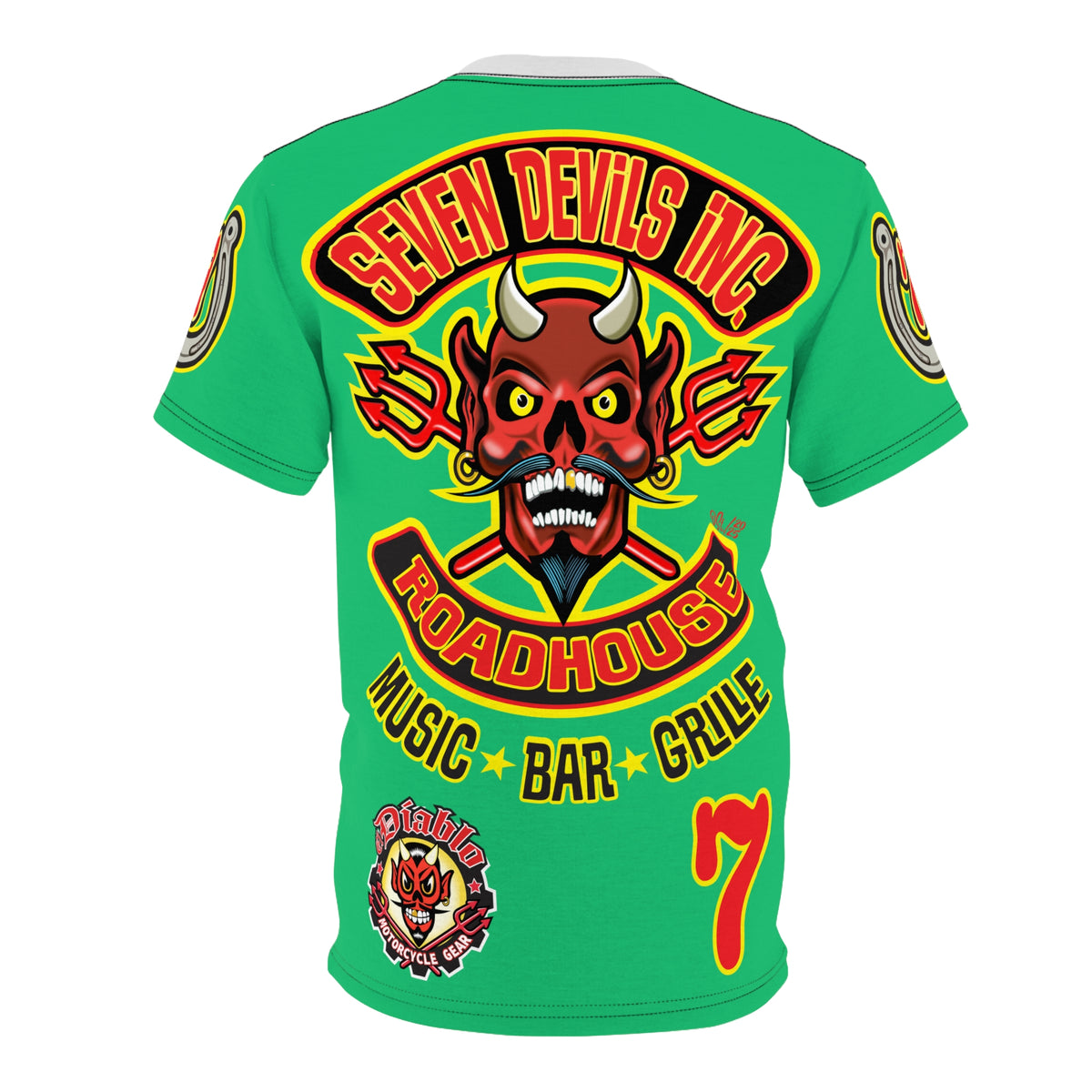 Copy of Seven Devils Inc. Roadhouse Graphic Tee - Motorcycle Custom Riding Super Tee