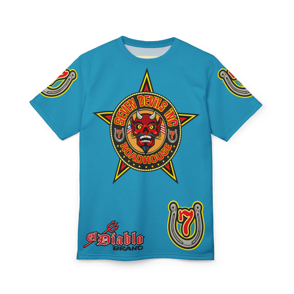 Seven Devils Inc. Roadhouse Graphic Tee - Motorcycle Custom Riding Super Tee
