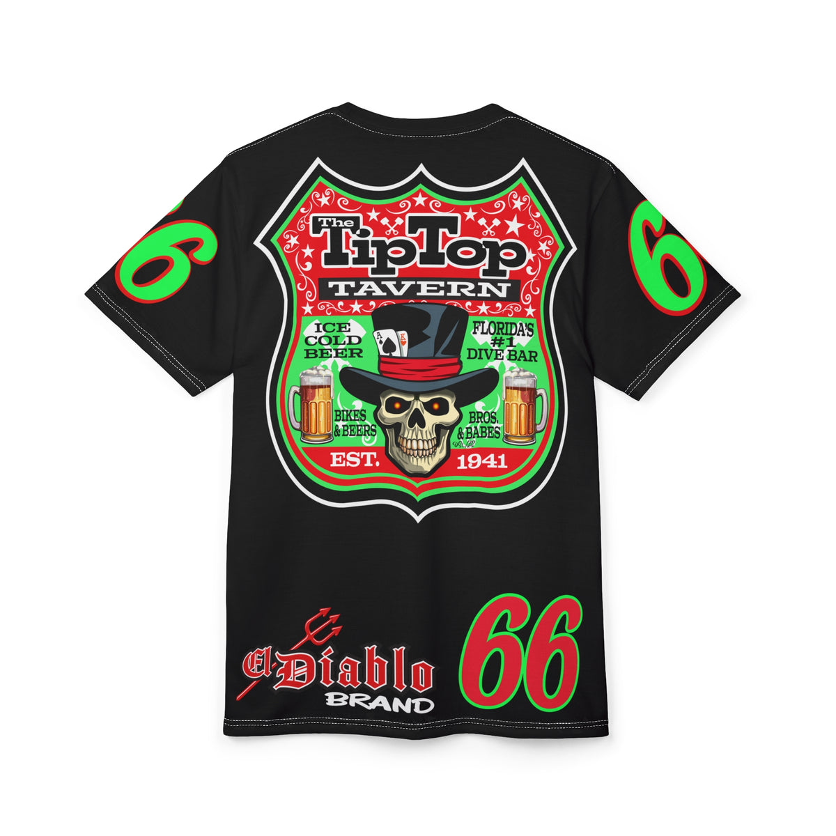 Tip Top Tavern Dive Bar Super Tee - America's Best Dive Bar - Bikes Beers Babes & Bros. -Remembering Jesse Biker Bar Tee