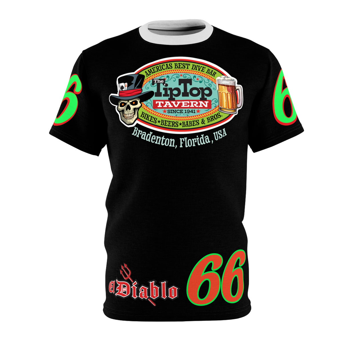 Tip Top Tavern Ace of Spades Super Tee - America's Best Dive Bar - Bikes Beers Babes & Bros.