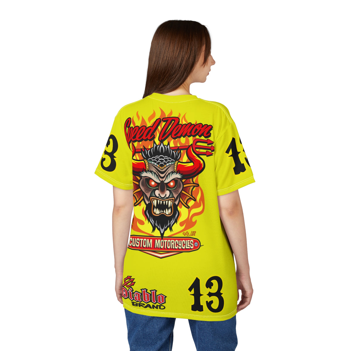 Demon Custom   Banana Rama HiViZ Super Tee — Extreme Edgy Graphics - Bad Attitude Custom Biker Riding Gear