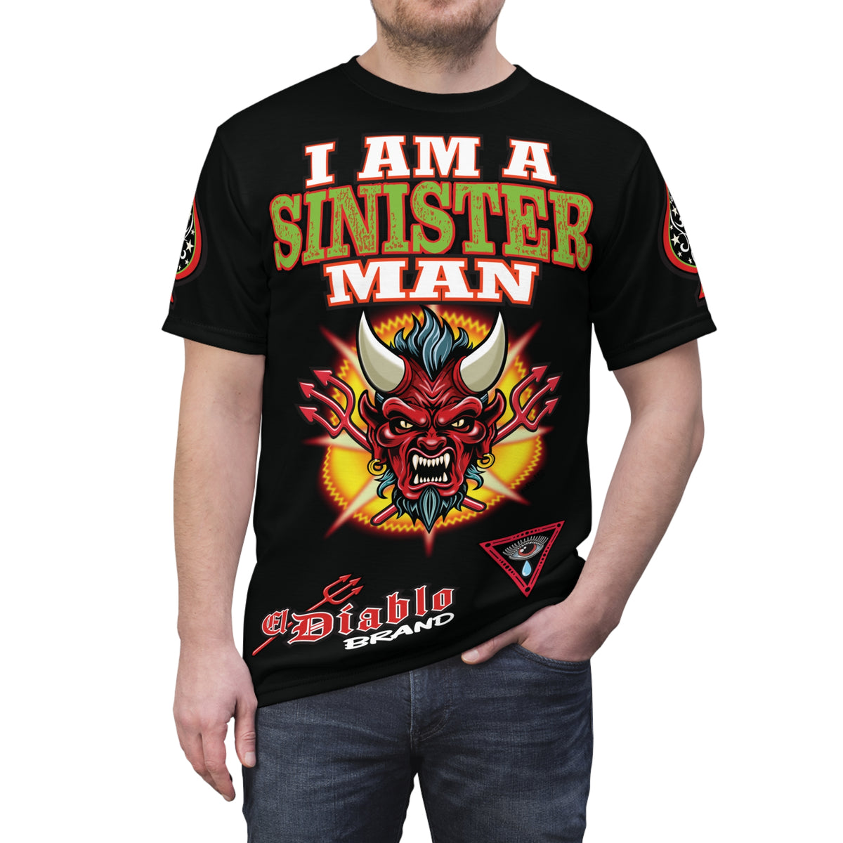 Sinister Choppers SINISTER MAN SPECIAL MIDNIGHT EDITION SUPER TEE— Ride Cool, Look Cool in our Best Super Tee