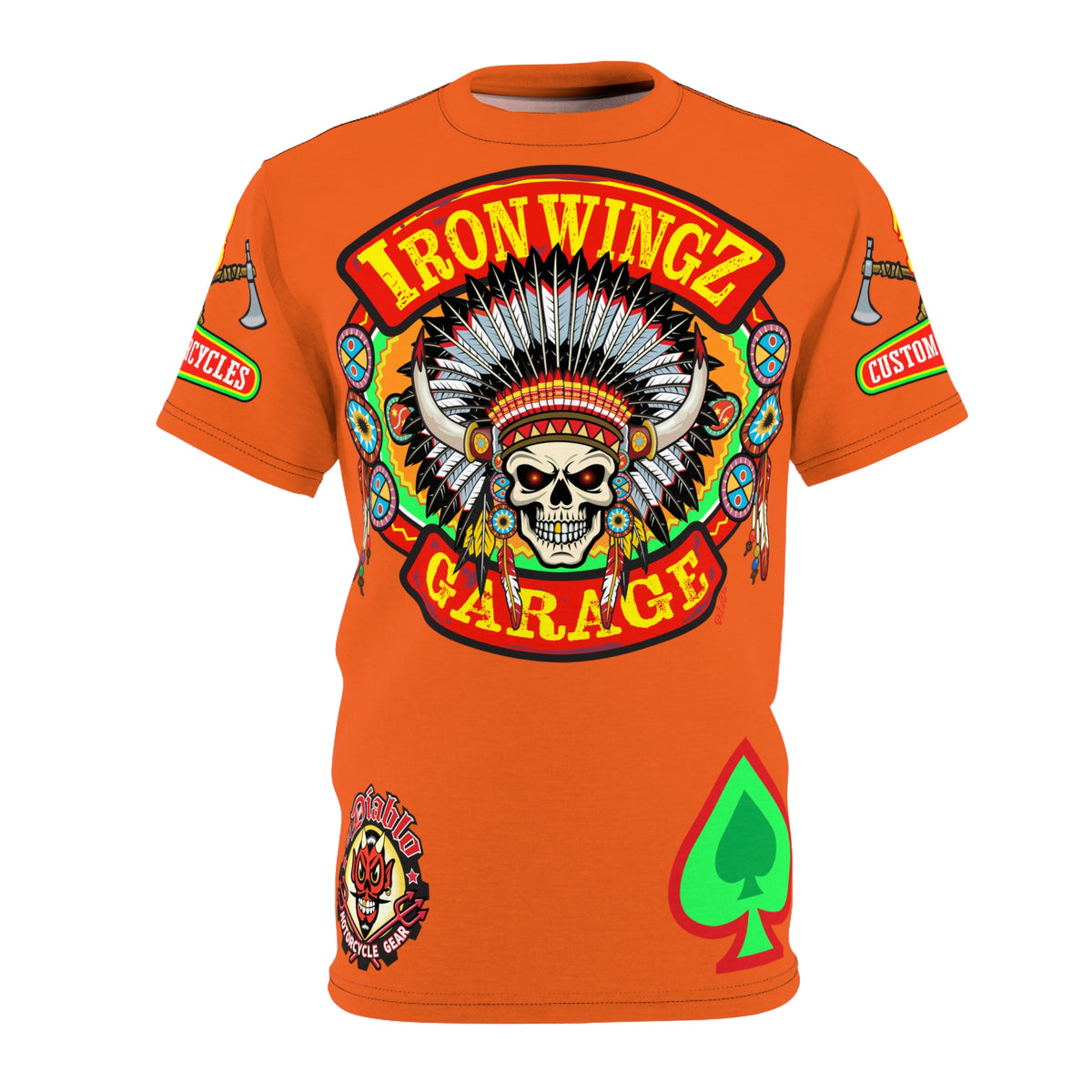 Iron WingZ Customs HiViz High Performance Motorcycle Riding Super Tee