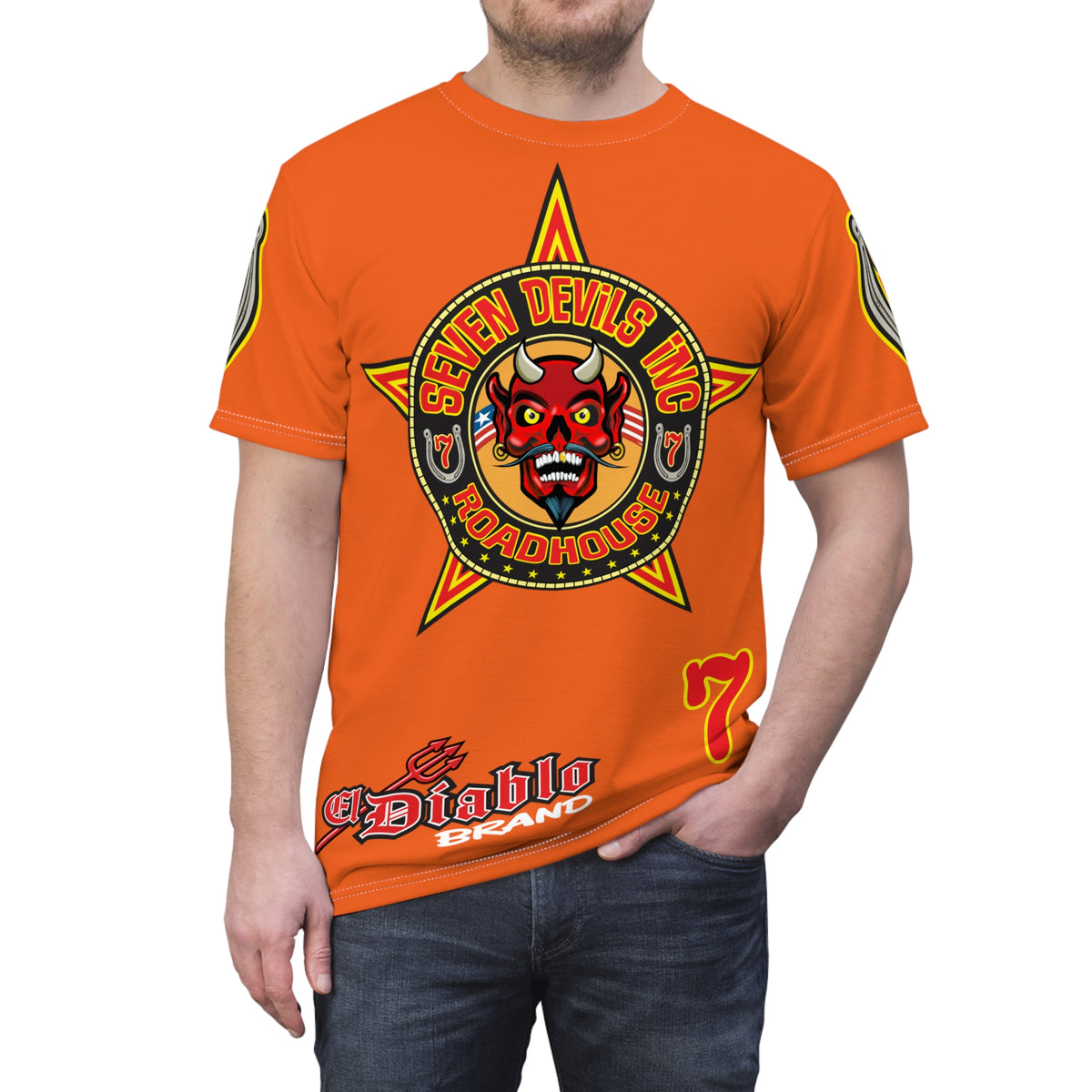 Seven Devils Inc. Roadhouse Graphic Tee - Motorcycle Custom Riding Super Tee