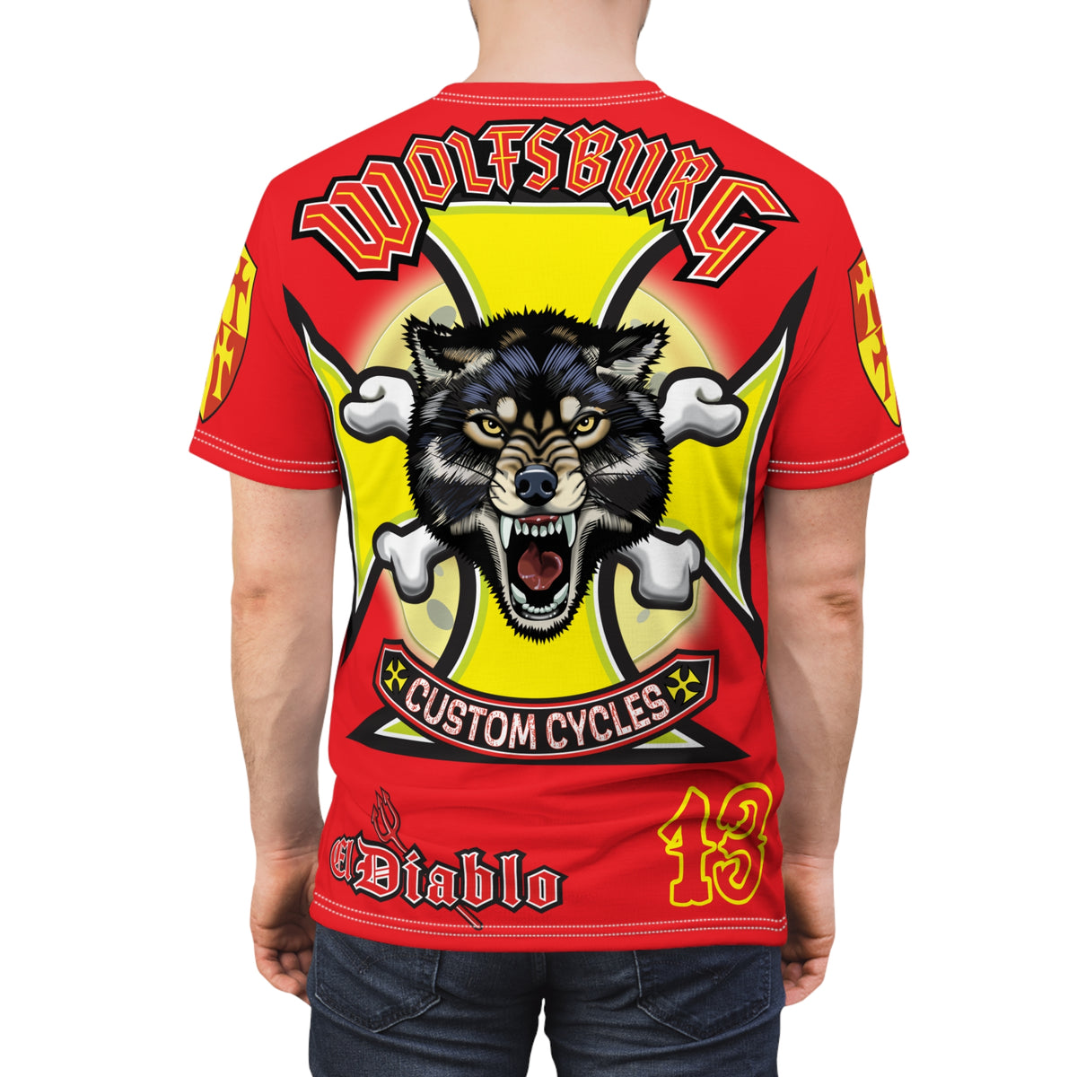 Wolfsburg Custom Cycles HiViz High Comfort Motorcycle Riders Super Tee