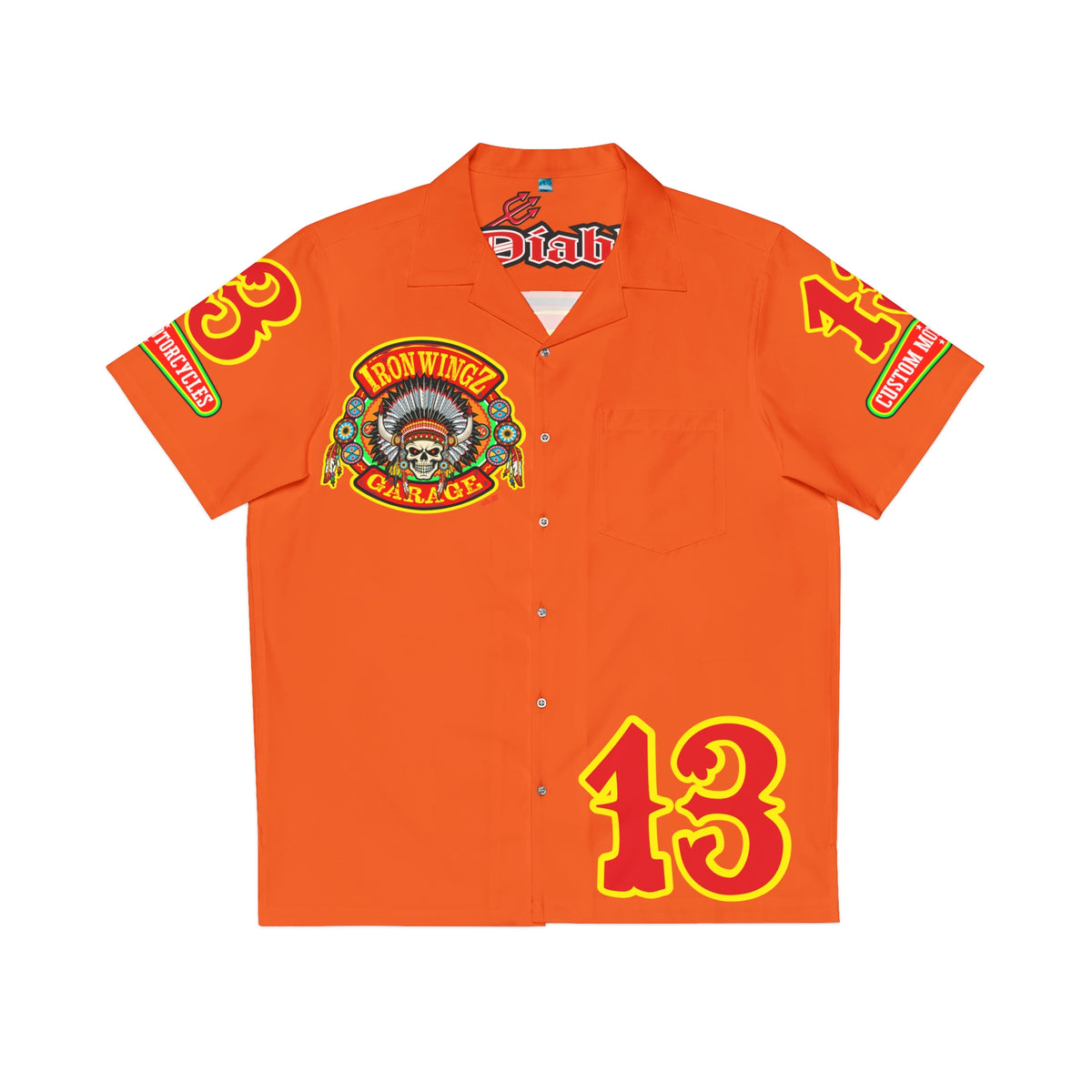 Big Bopper Men's Hawaiian Shirt - Loose, Comfortable Button Up Shirt for Easy Breezy Riding - Sizes to 5XL