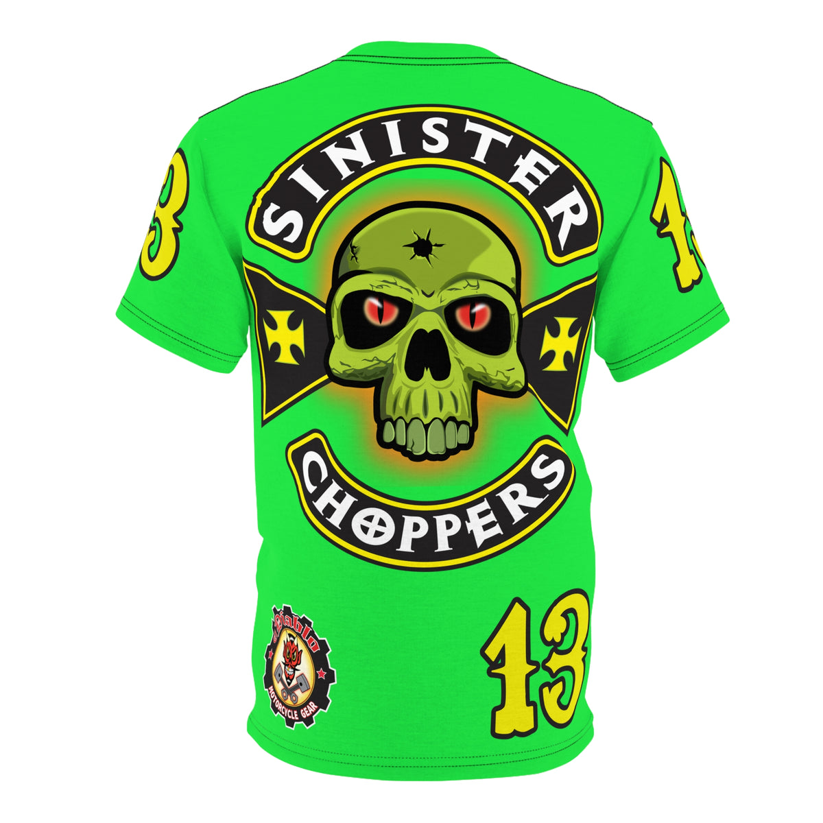 Very Special Sinister Choppers HiViZ Super Tee - Spectacular Custom Motorcycle Riding Gear