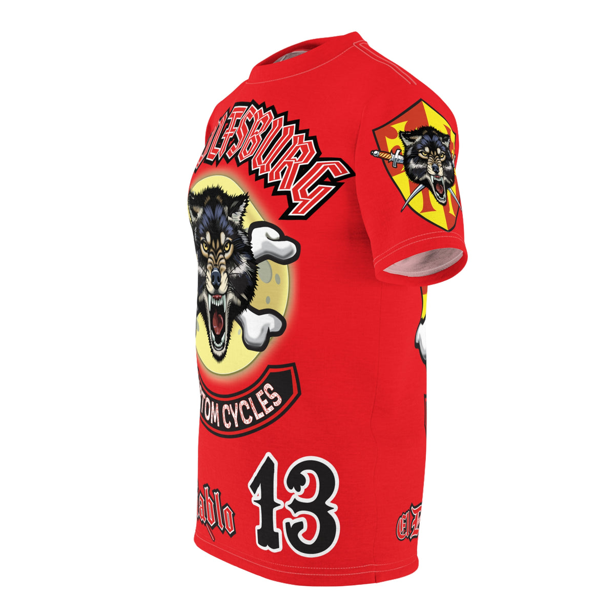 Wolfsburg Custom Cycles HiViz, High Performance, Ultimate Comfort. Motorcycle Super Tee
