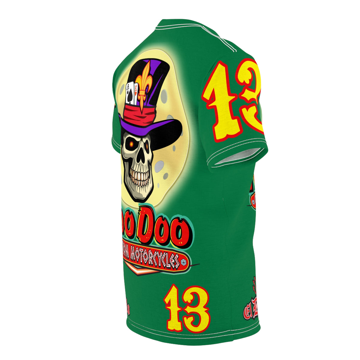 VooDoo Custom Motorcycles HiViz Unisex Graphic Biker Tee