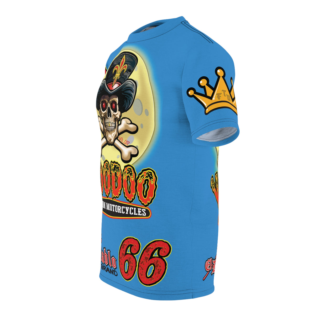 VooDoo Custom Motorcycles Route 66 Unisex Super Tee - High Performance Riding Gear