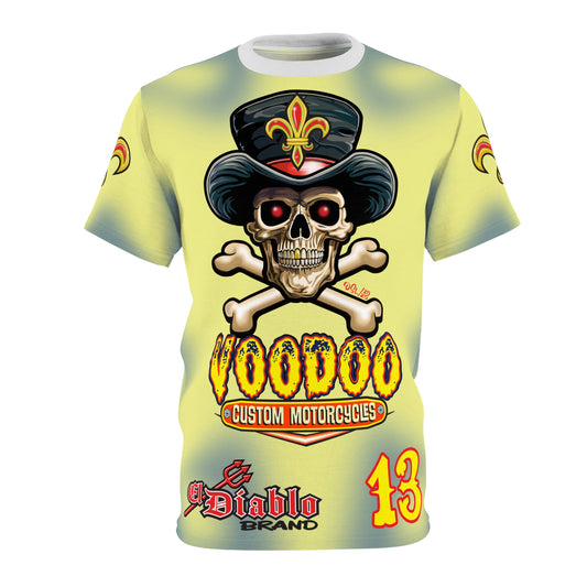 Voodoo Custom Motorcycles HIVIZ TYE DYE BLAST SUPER RIDING TEE - Look Cool, Ride Cool In our Finest Biker Riding Tee