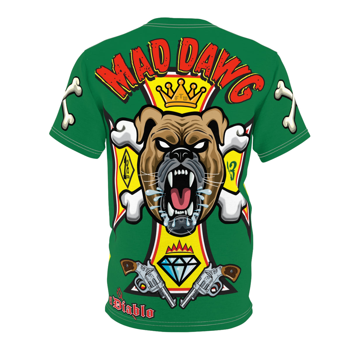 Mad Dawg FAFO HiViz Custom Motorcycle Riding Tee