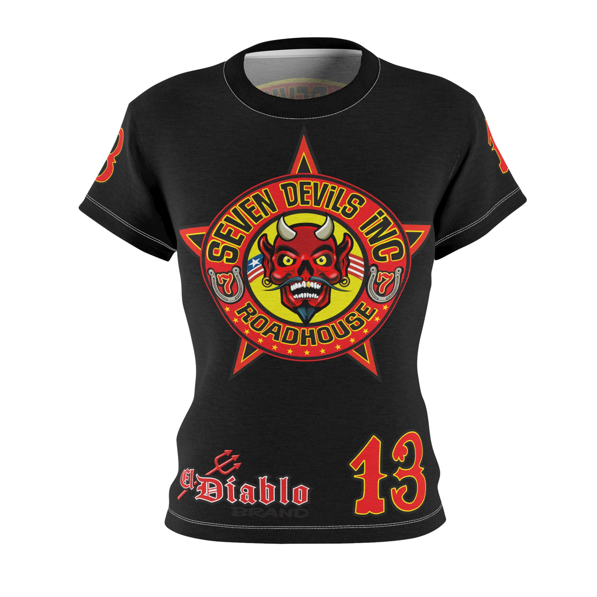 Women's Cut Seven Devils Roadhouse Graphic Tee — HiviZ Graphics