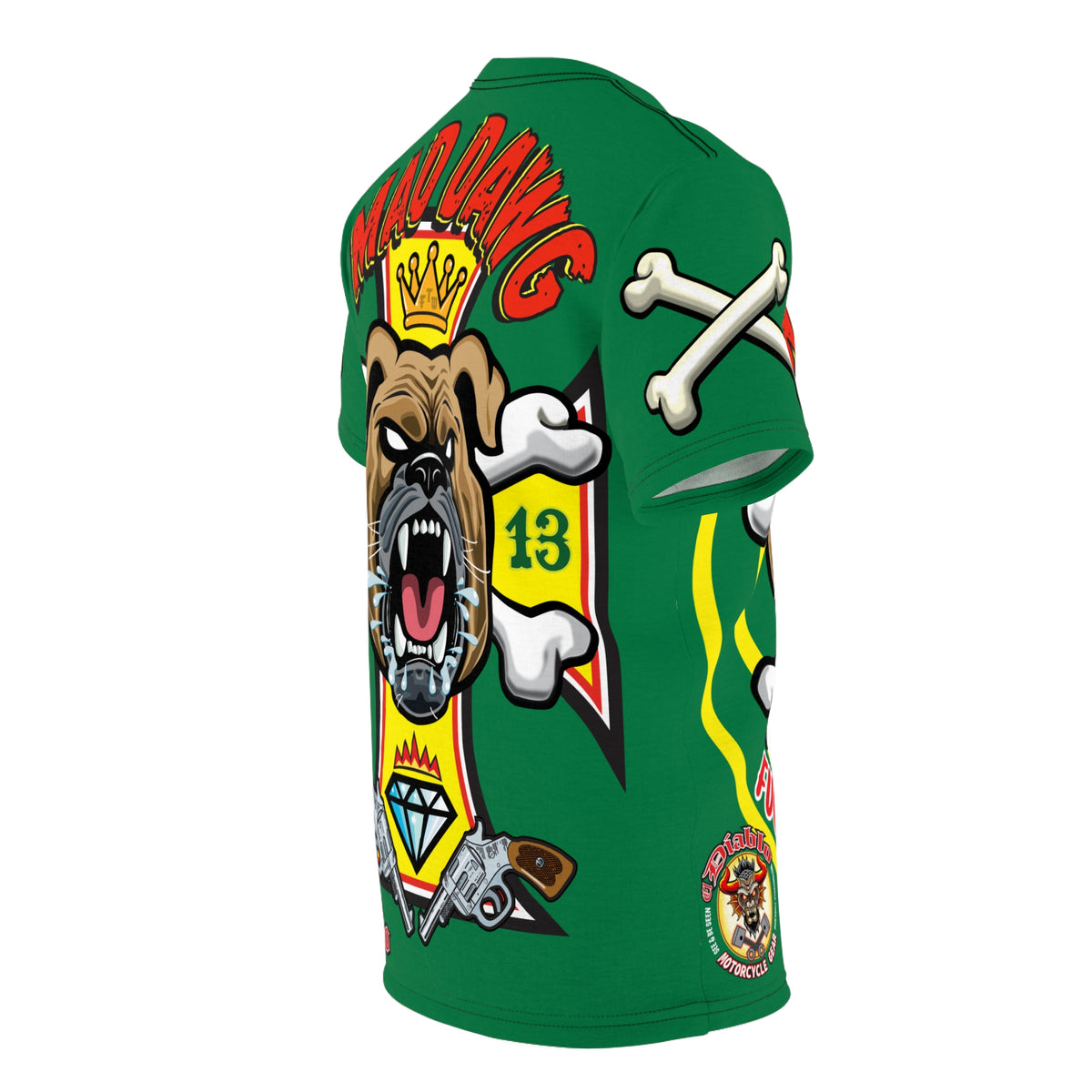 Mad Dawg FAFO HiViz Custom Motorcycle Riding Tee
