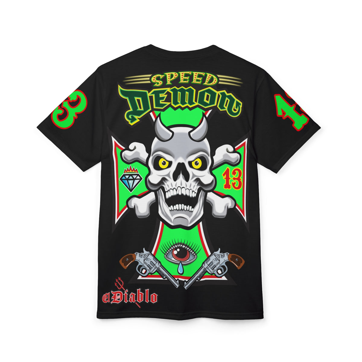 Speed Demon Special Edition HiViz Custom Made Motorcycle Riding Tee