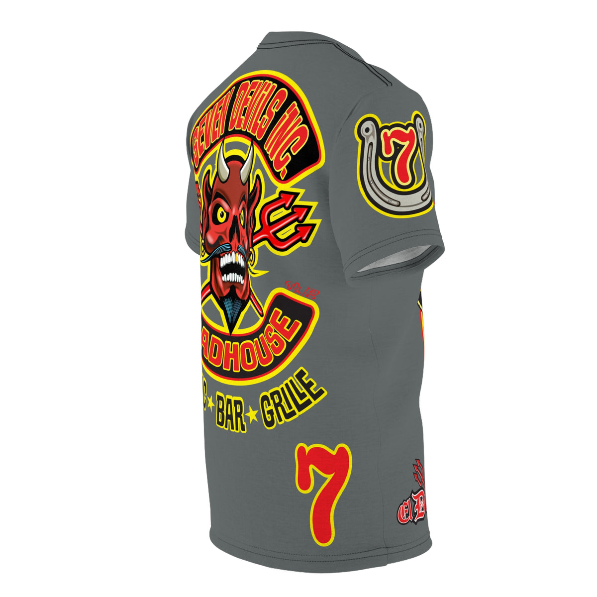 Seven Devils Inc. Roadhouse Graphic Tee - Motorcycle Custom Riding Super Tee