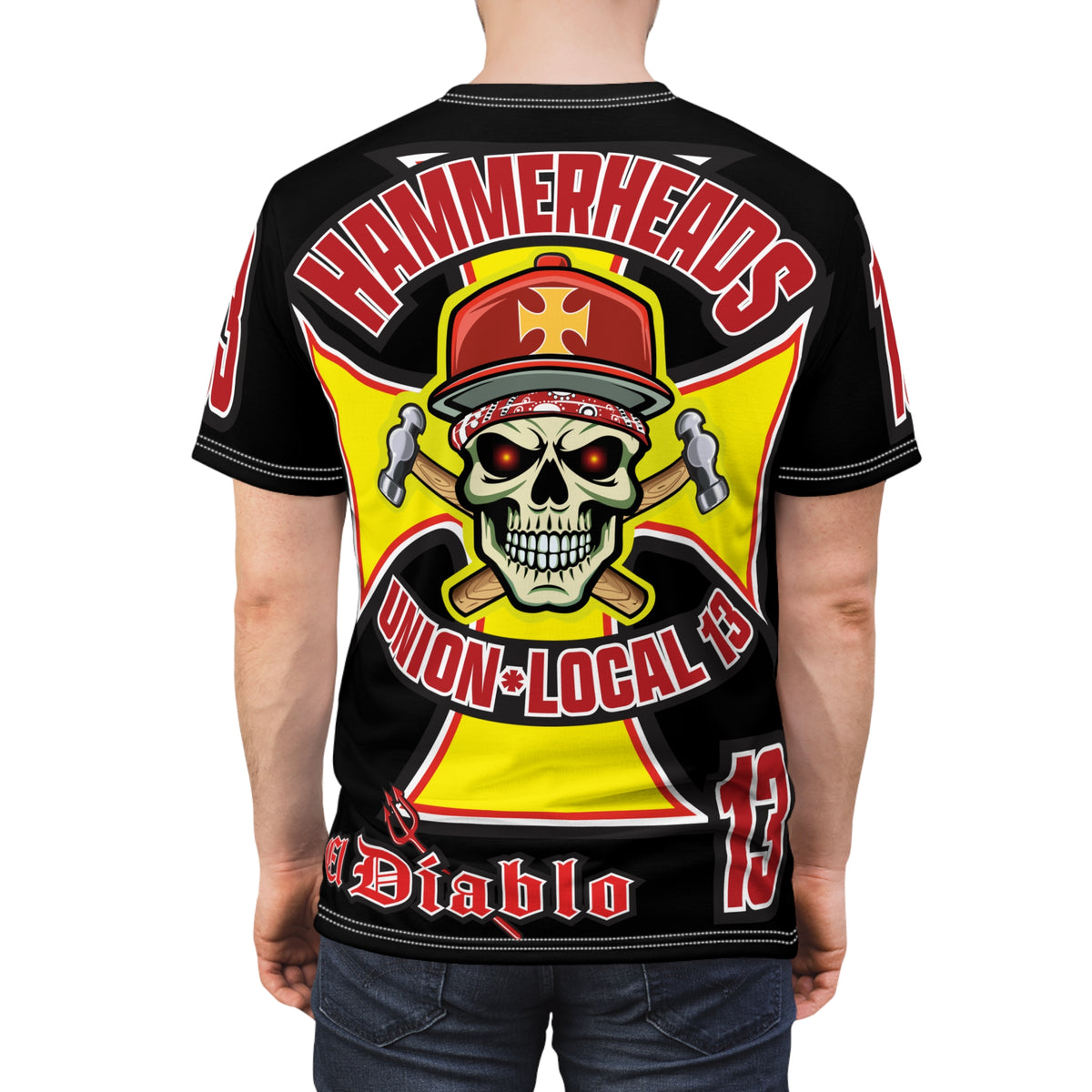 Hammerheads Union Local 13 Super Tee - Rough Tough Bad Attitude Motorcycle Riding Tee