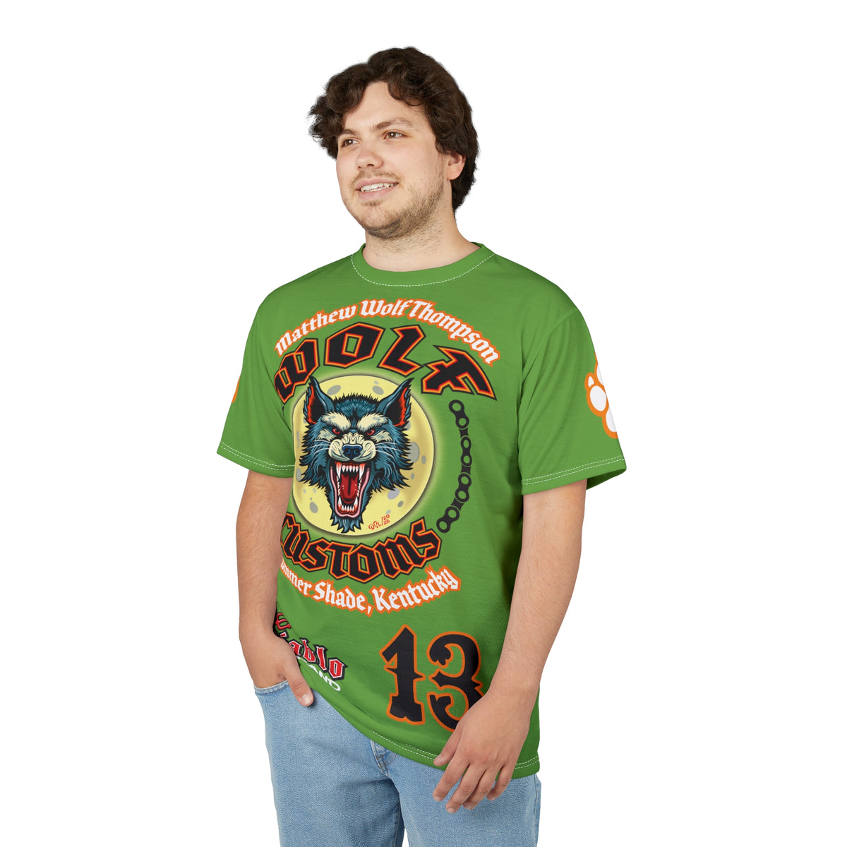 MWT Wolf Custom Motorcycles Super Tee — Viciously Cool High Performance Motorcycle Riding Shirt