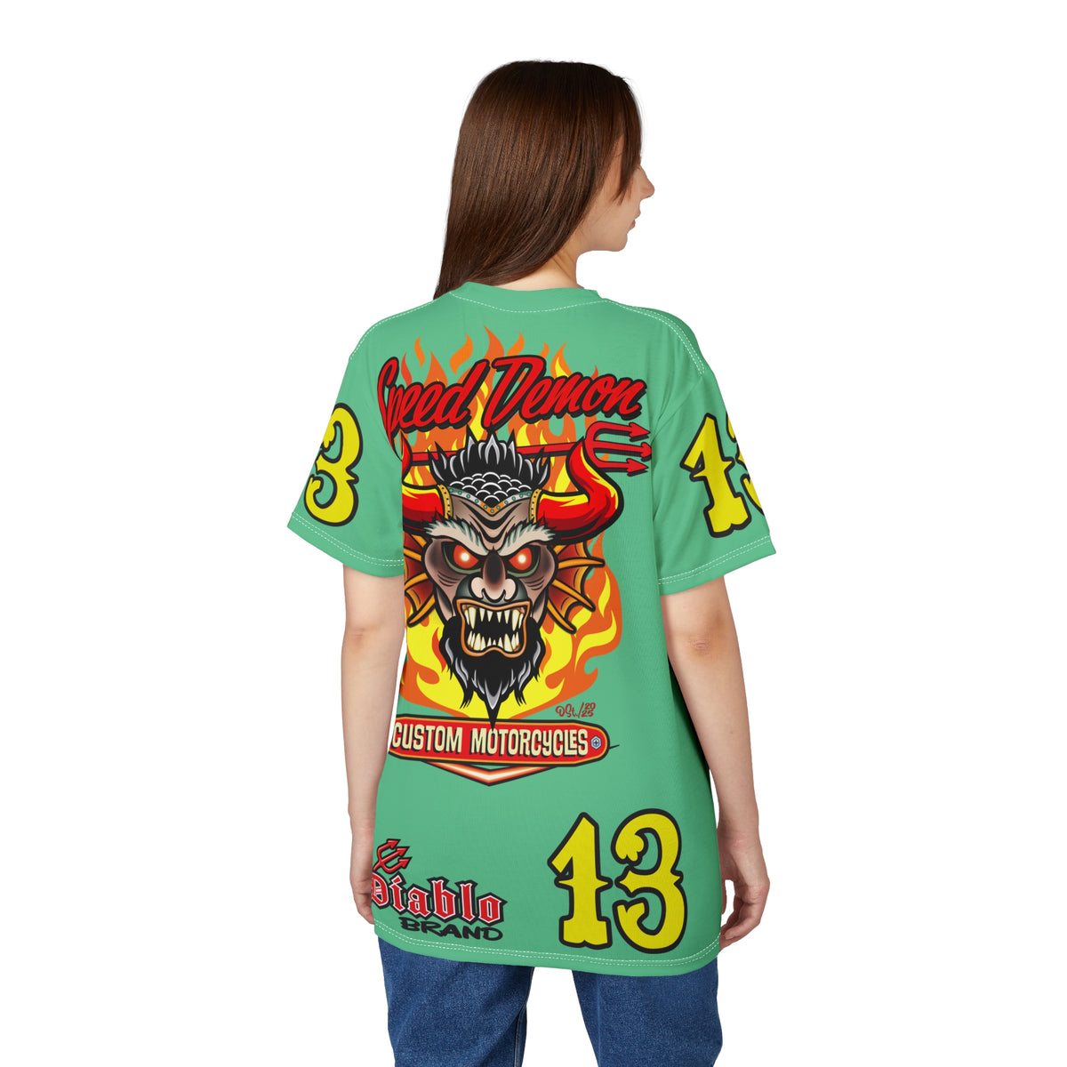 Speed Demon Customs   Super Tee — Extreme Edgy Graphics - Bad Attitude Custom Biker Riding Gear