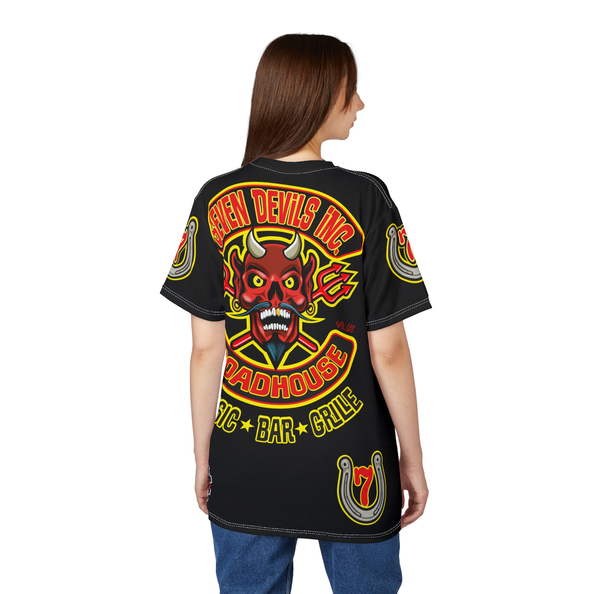 Seven Devils Inc. Roadhouse Graphic Tee - Motorcycle Custom Riding Super Tee