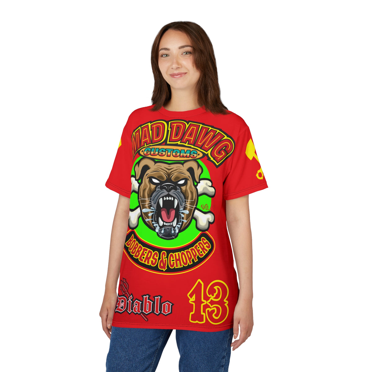 Mad Dawg Customs HiViz, High Performance Super Tee - Mad Dawgs & Bad Dawgs must have Riding Super Tee