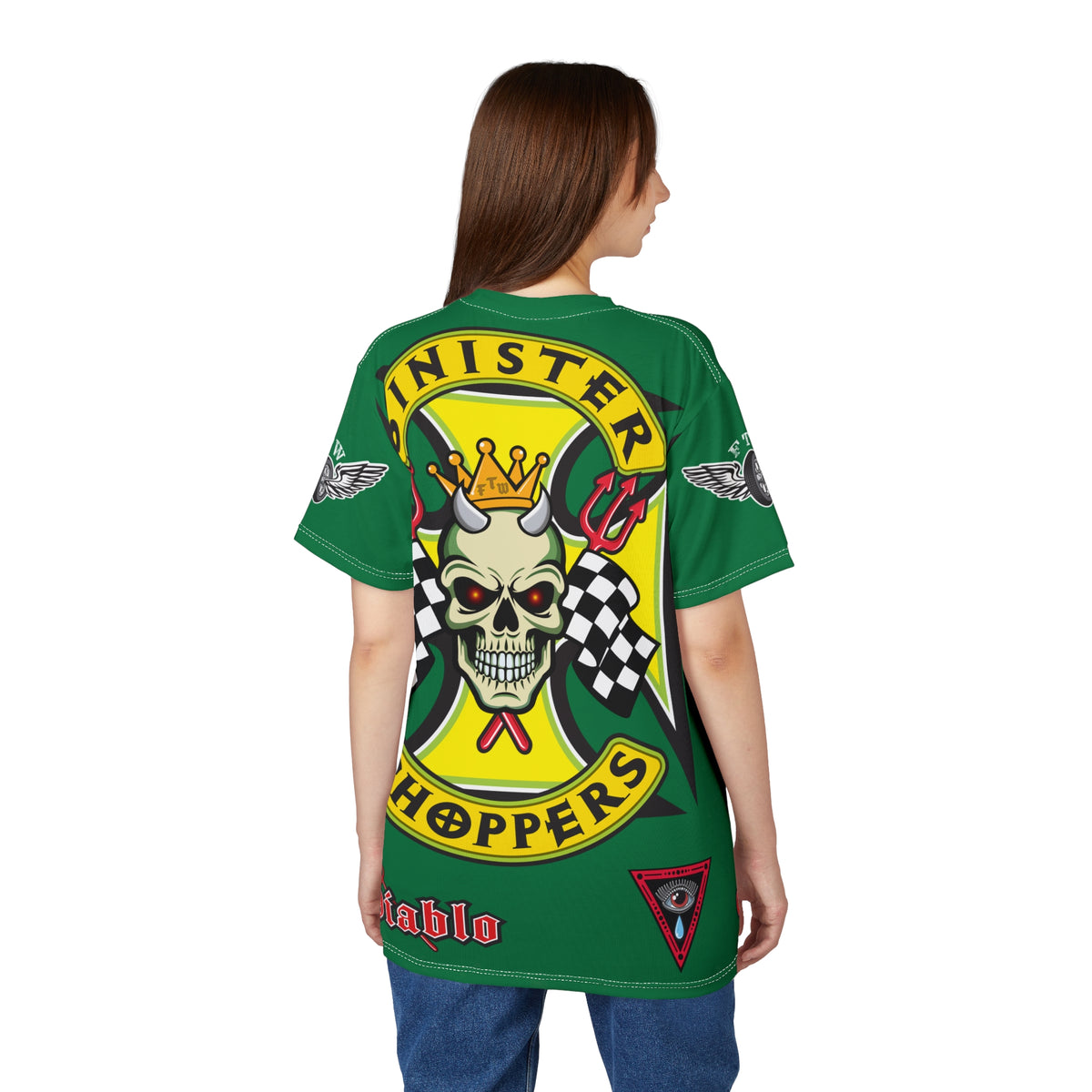 Sinister Choppers HiViz Super Tee - Custom Designed Motorcycle Riding Gear
