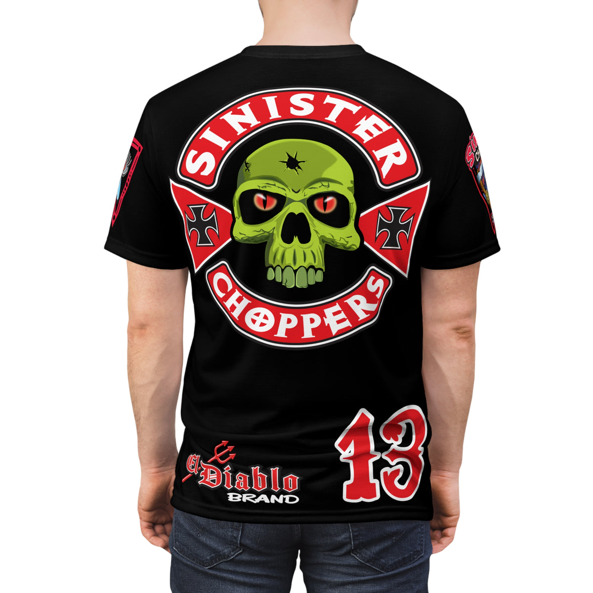 SRT Sinister Choppers  Super Tee - Clean, Beautiful, Design - Outrageous Biker Gear