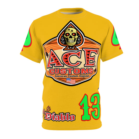 American Custom Engines ACE - Special Lumina Green  Ace of Spades Death Card High visibility Graphics