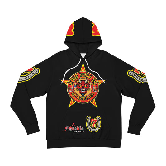 HoodZ Seven Devils Roadhouse Retro Devil Logo Pullover Hoodie