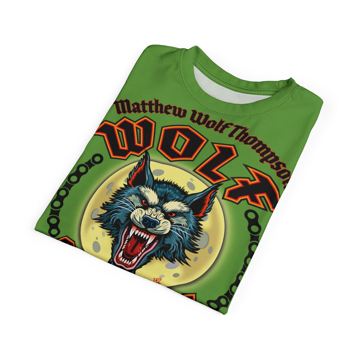 MWT Wolf Custom Motorcycles Super Tee — Viciously Cool High Performance Motorcycle Riding Shirt