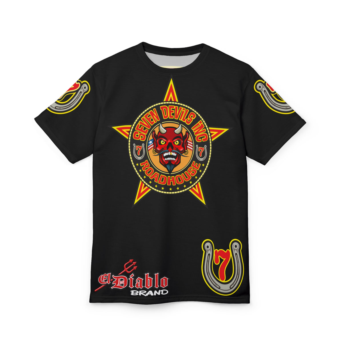 Seven Devils Inc. Roadhouse Graphic Tee - Motorcycle Custom Riding Super Tee