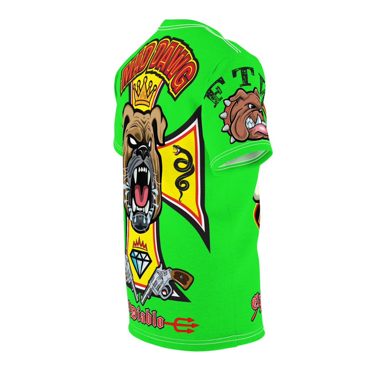 Very Special Mad Dawg Choppers & Bobbers Custom HiViZ Super Tee