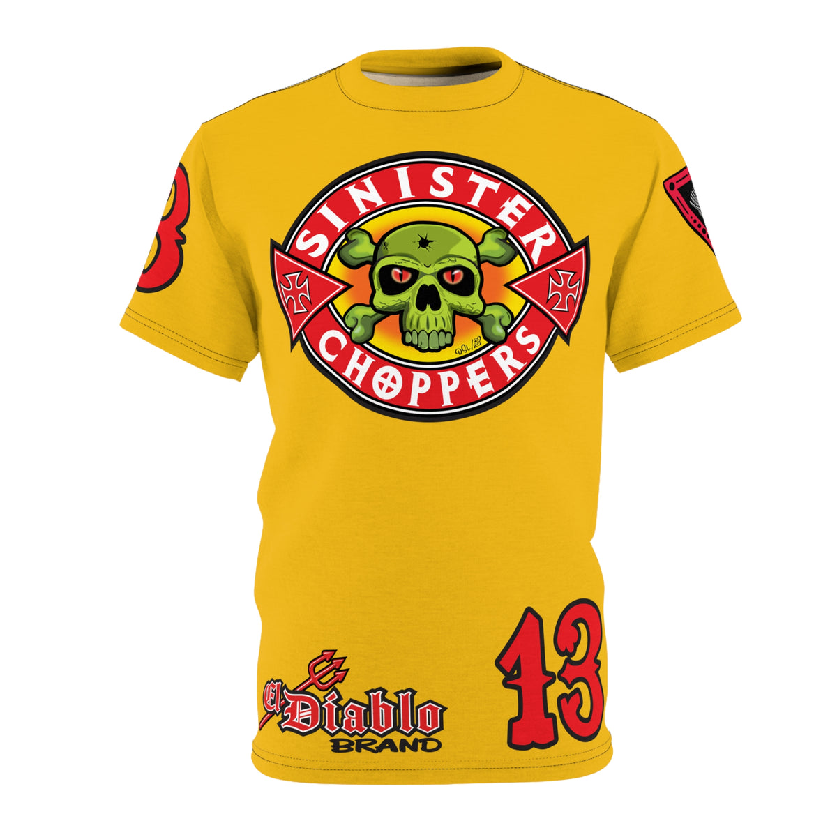 SRT Sinister Choppers  Super Tee - Clean, Beautiful, Design - Outrageous Biker Gear