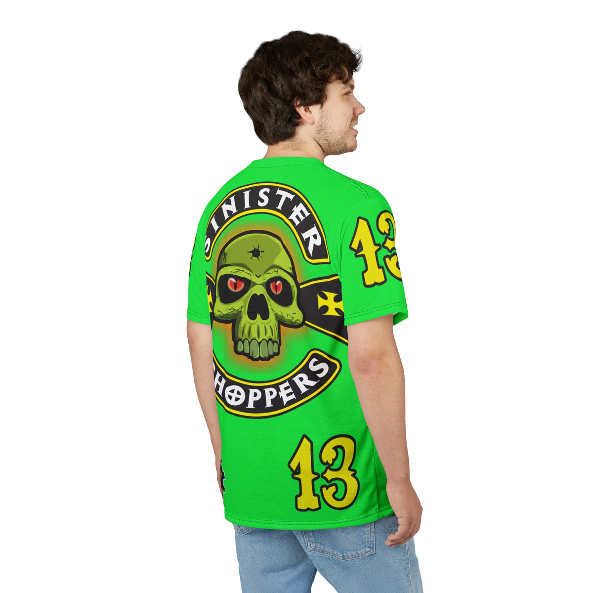 Very Special Sinister Choppers HiViZ Super Tee - Spectacular Custom Motorcycle Riding Gear