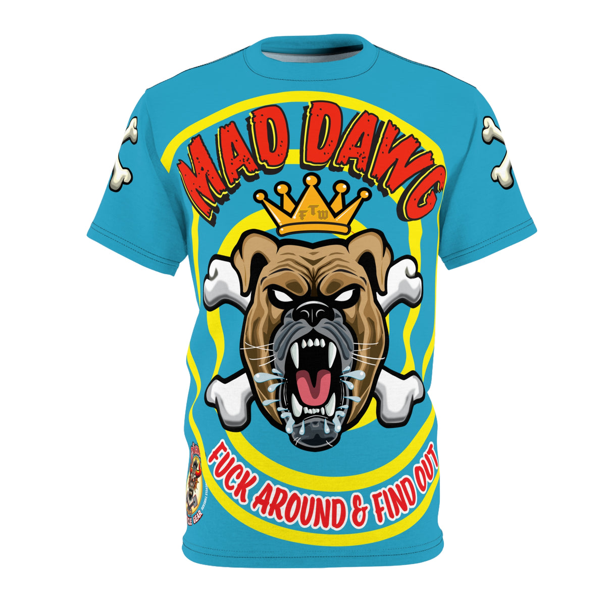 Mad Dawg Customs  FAFO HiViz Motorcycle Super Tee