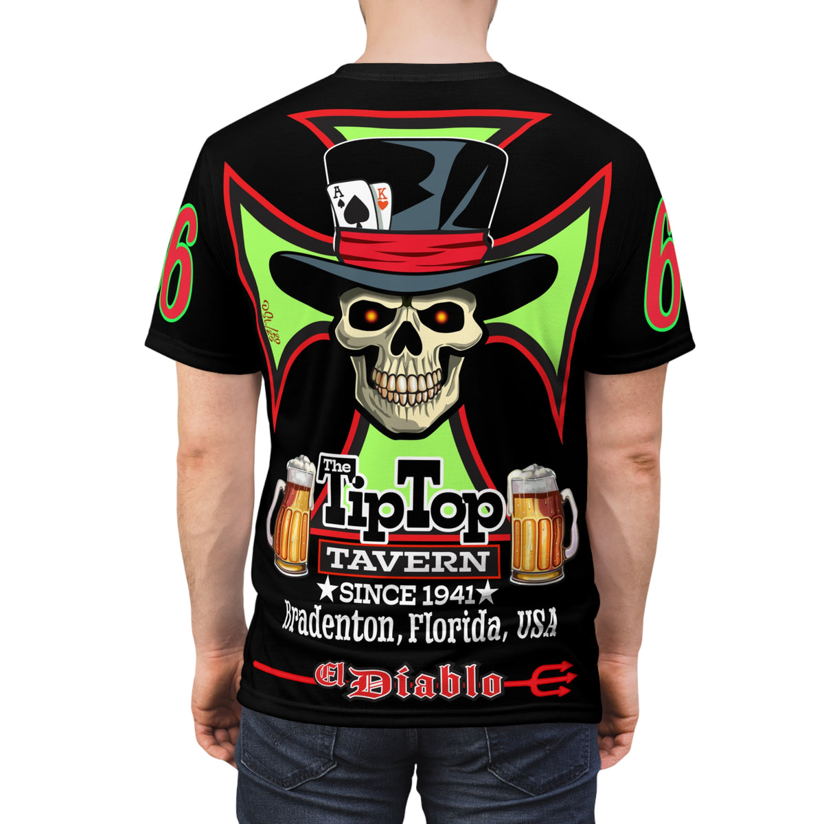 Tip Top Tavern Dive Bar Super Tee (*Limited Edition) - America's Best Dive Bar, Bikes Beers Babes & Bros. - Honouring Biker Bar Tee