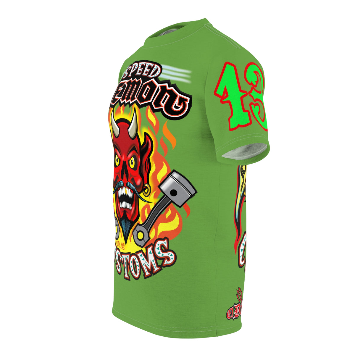 Speed Demon Custom HiViz Unisex Tee - Bold Graphic Harley Enthusiast Super T