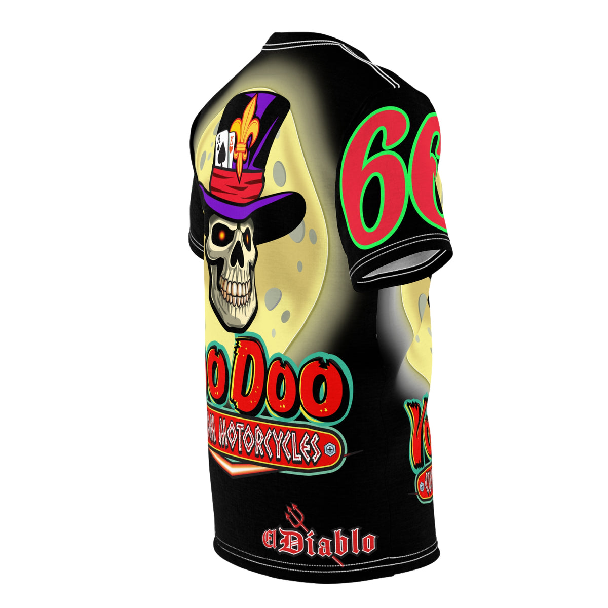 Voodoo Skull Unisex Tee - Custom Motorcycles Graphic T-Shirt