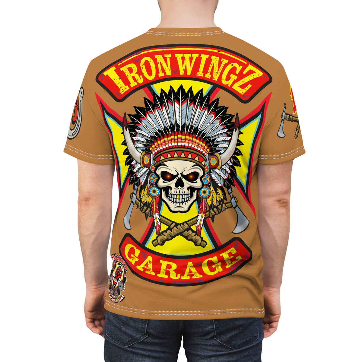 Iron Wingz Garage HiViZ Motorcycle Rider Super Tee