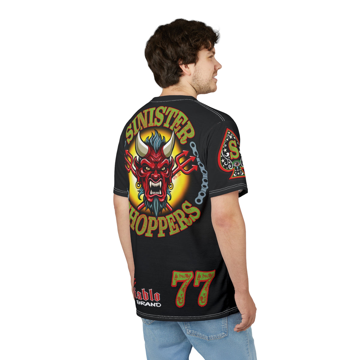 Sinister Choppers SINISTER MAN SPECIAL MIDNIGHT EDITION SUPER TEE— Ride Cool, Look Cool in our Best Super Tee