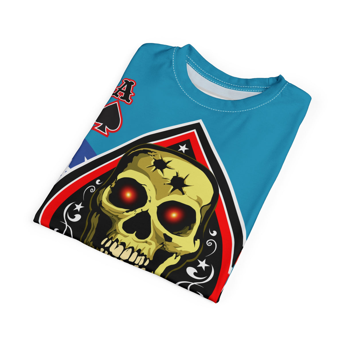 American Custom Engines ACE - Special Lumina Green  Ace of Spades Death Card High visibility Graphics