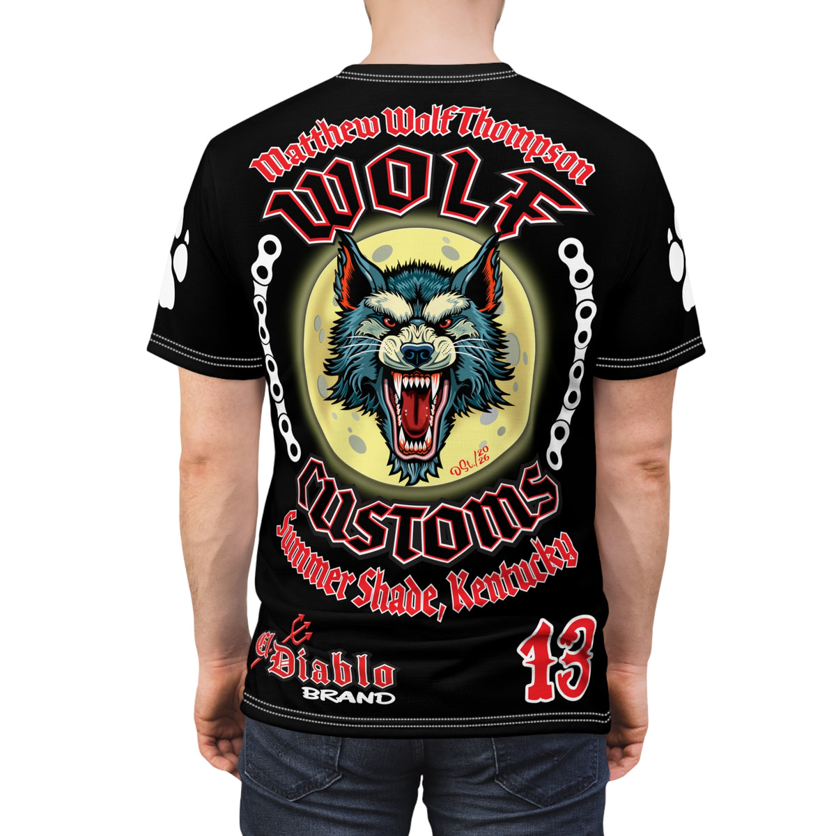 Copy of MWT Wolf Custom Motorcycles Super Tee — Viciously Cool High Performance Motorcycle Riding Shirt